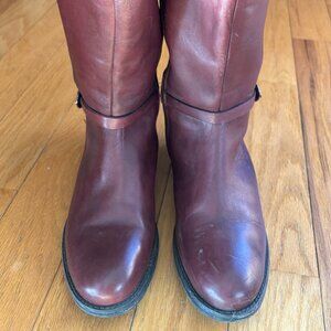 Beautiful Wide Calf Leather Knee High Boots  size 39 (9)